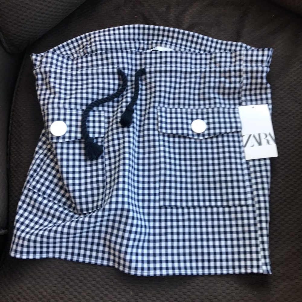 Zara paper bag skirt w/ tag